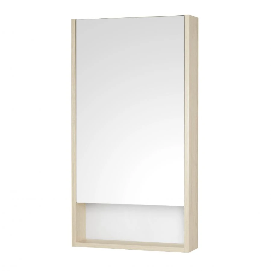 Scandi 45 White Mirror Cabinet with Verona Oak Finish, A252.0.02S.DB2.0