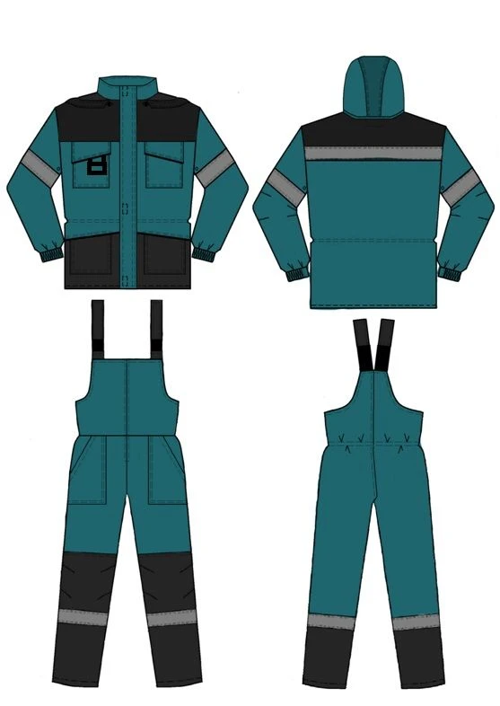 Women's Protective Suit (Jacket and Overalls) for Industrial Use