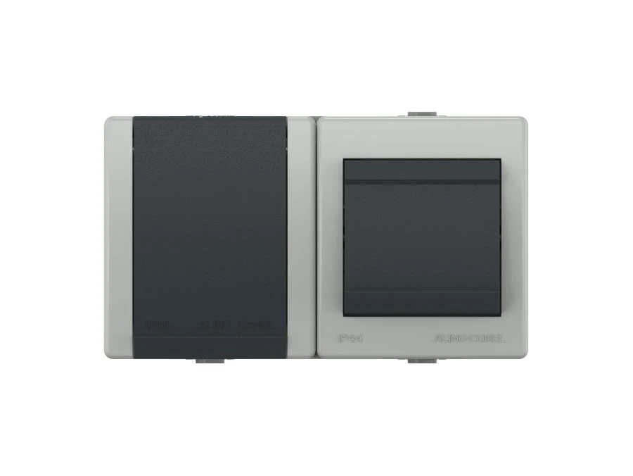 Open Installation Socket with Switch and Grounding 16A, 250V - CADUCEUS ALING POWER Model 2413.1A
