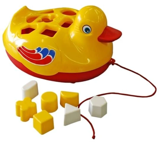 Colorful Pull-Along Duck Toy for Developing Skills