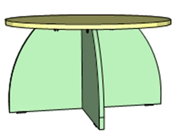 Wooden Preschool Furniture: Play Module "Table