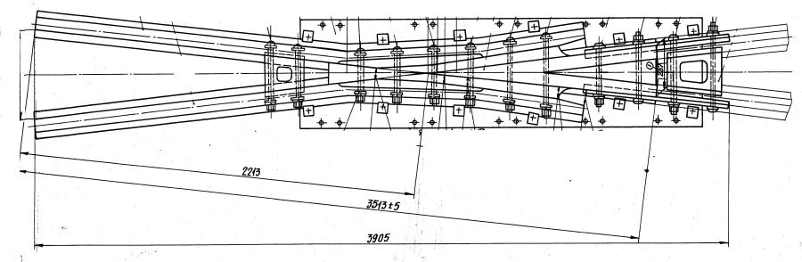 R65 Type 2/9 Switch Crosshead Assembly for Track Switching SP568