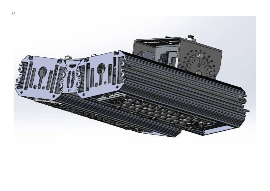 Industrial Design LED Light "MTM IoT" Series CUBE 120 Two Modules Side Connection 15° Mounting CUBE HOME