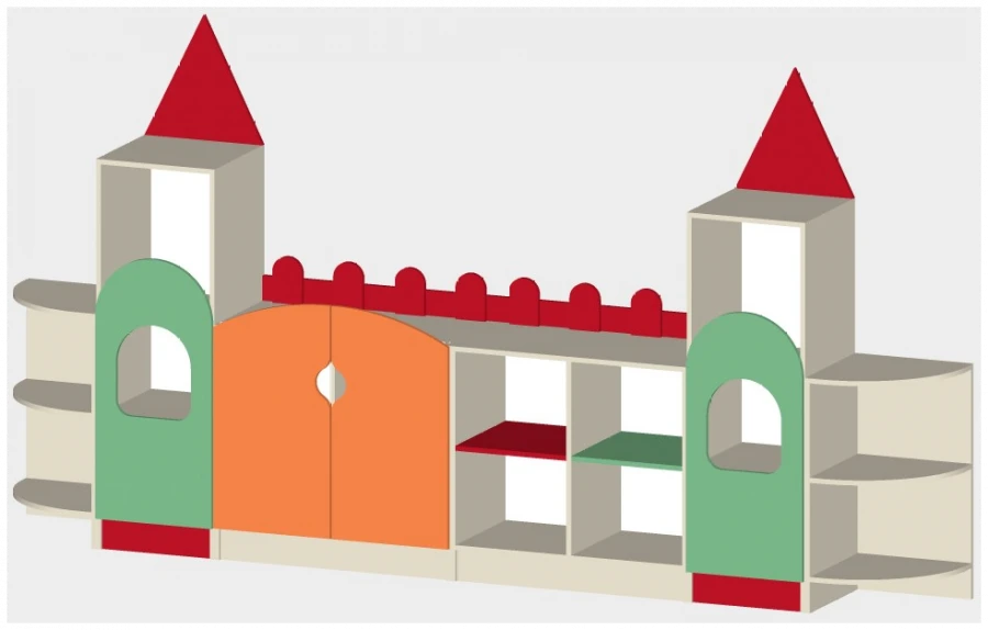Toy Storage Unit "Castle 2" Art. S.06.102