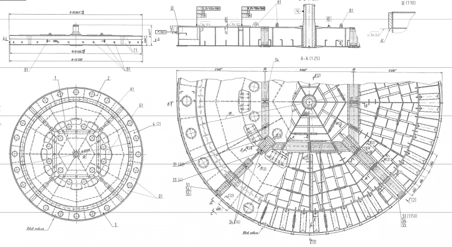 Excavator Support Frame 15.3m Diameter Heavy-Duty Metal Structure