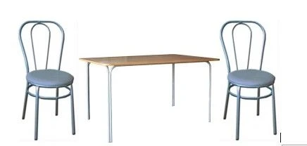 Dining Area Set with Table and Two Chairs