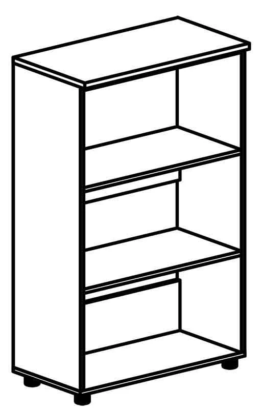 Document Cabinet Series "Rhythm" 4301 - Open Shelf Design
