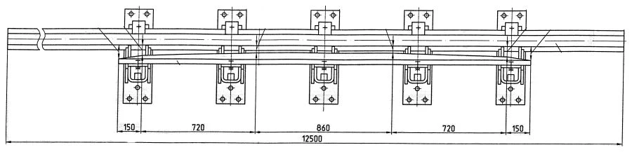 Cross Rail with Counter Rail Type R50 Mark 2/9 Project 2892.03.000/-01