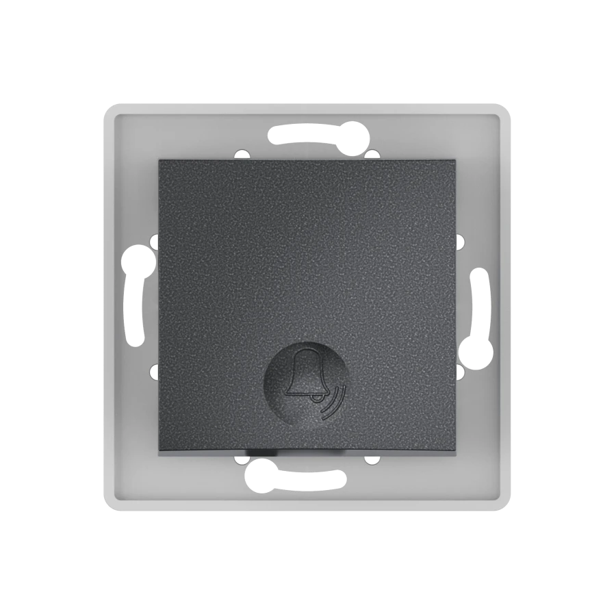 CADUCEUS ALING PRESTIGE Hidden Installation Button Switch 10A, 250V~, Graphite, Model 6010.2