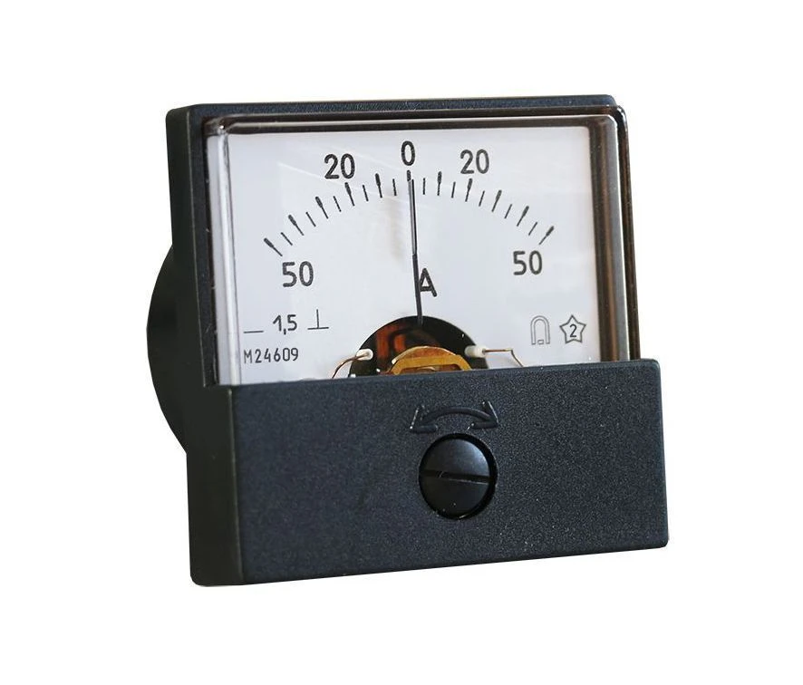 Panel Microammeter, Milliammeter, Ammeter, and Voltmeter M42609