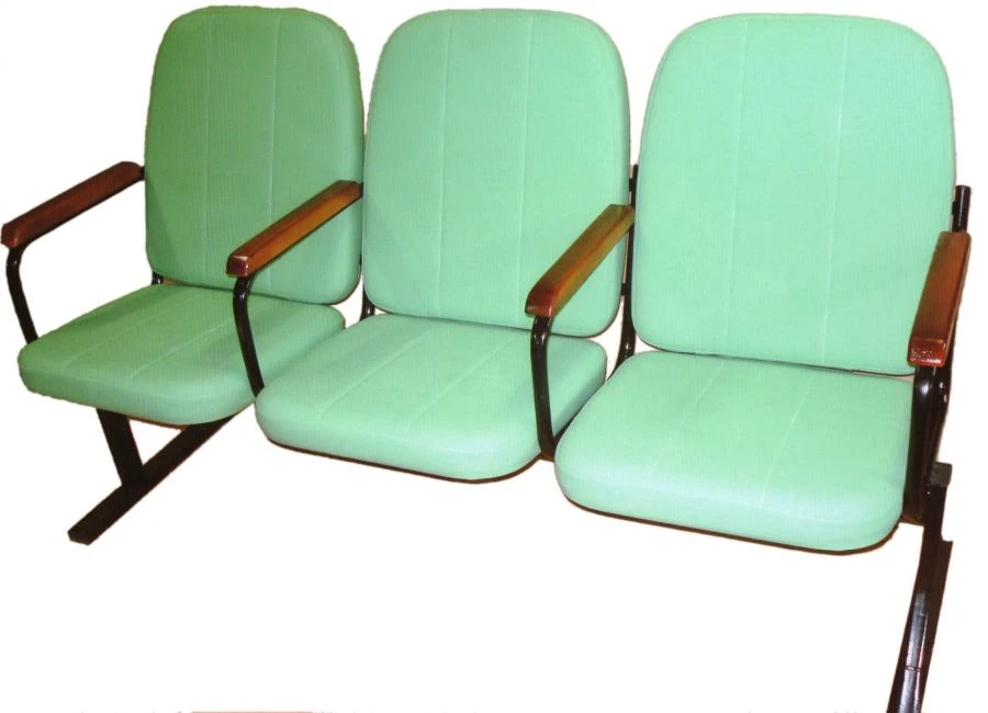 Three-Seater Chair with Metal Frame