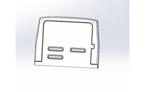 Polyester Fiberglass Rear Panel for Vehicles 4208-5303109-41