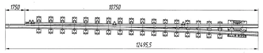 Rigid Rail with Point Blade Type R65, Mark 1/11 (Project 2771.12.000B/-01)