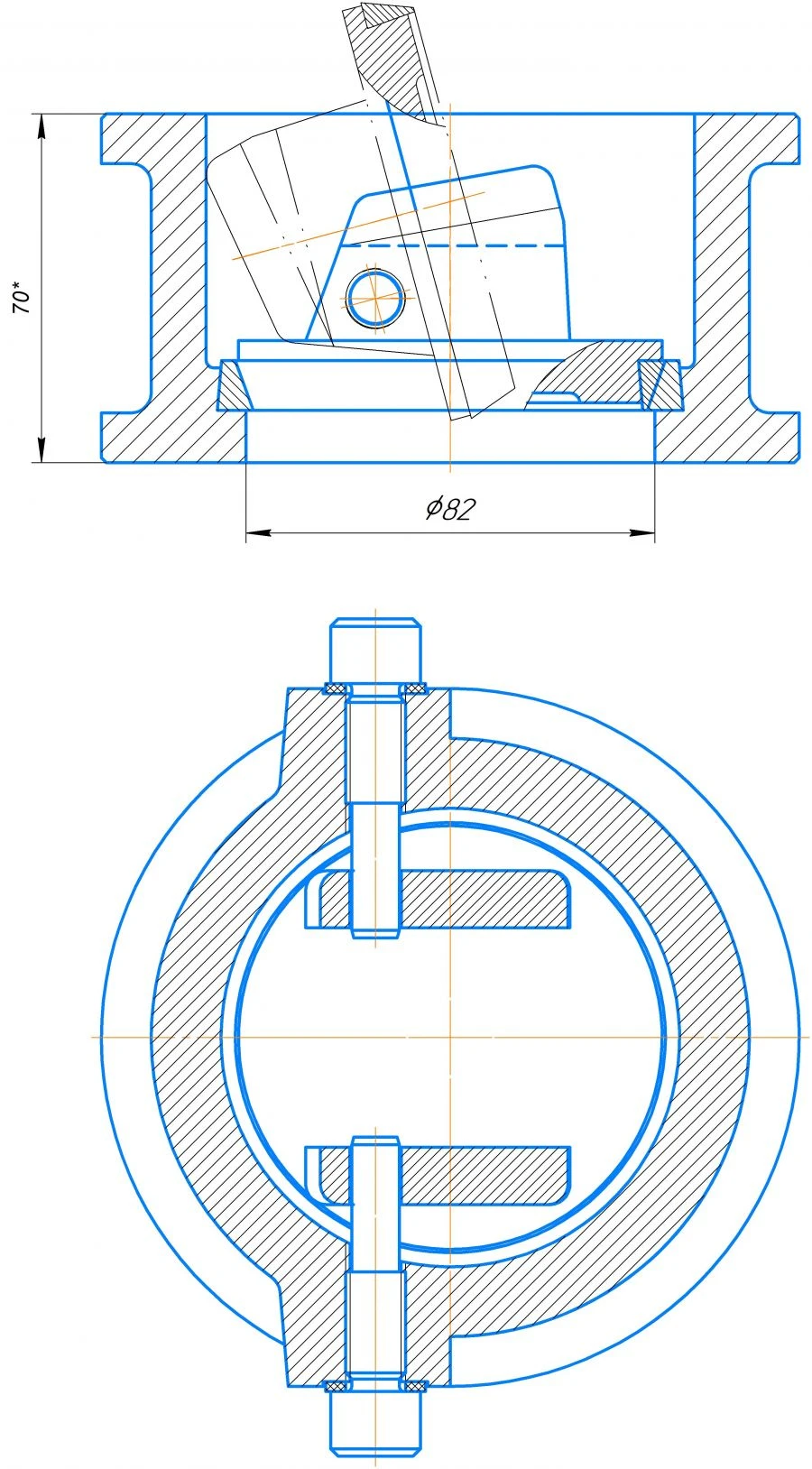 Non-Slam Check Valve DN 80 Model 19ch01br