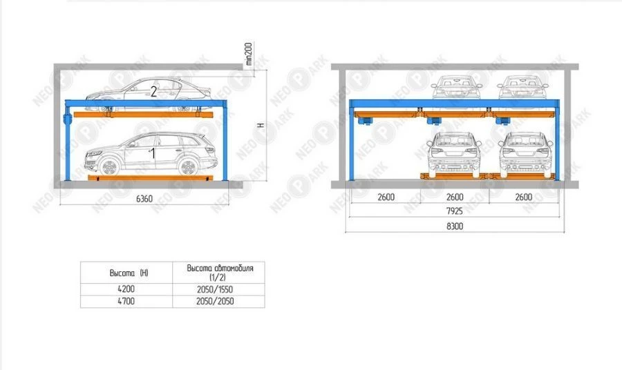 Automated Puzzle Parking System for Cars - Type CMA