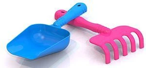 Sand Shovel (16.5 cm) and Rake (13 cm) Set