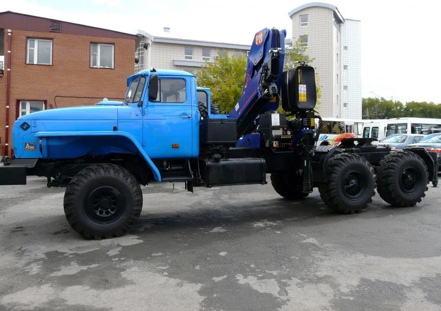 Multi-Purpose Vehicle with Hydraulic Crane KMA on Ural Base U0K01N-4L080