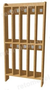 Two-Tier 10-Place Towel Rack