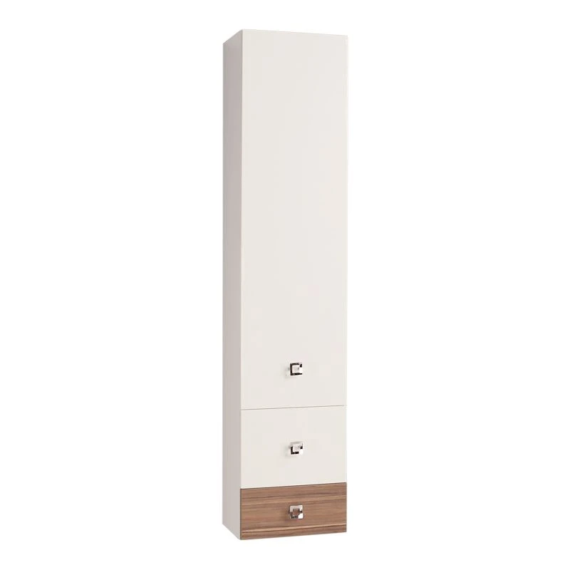 Dark Ebony Wall-Mounted Column Cabinet Aquaton Istanbul 1A127703ST5601