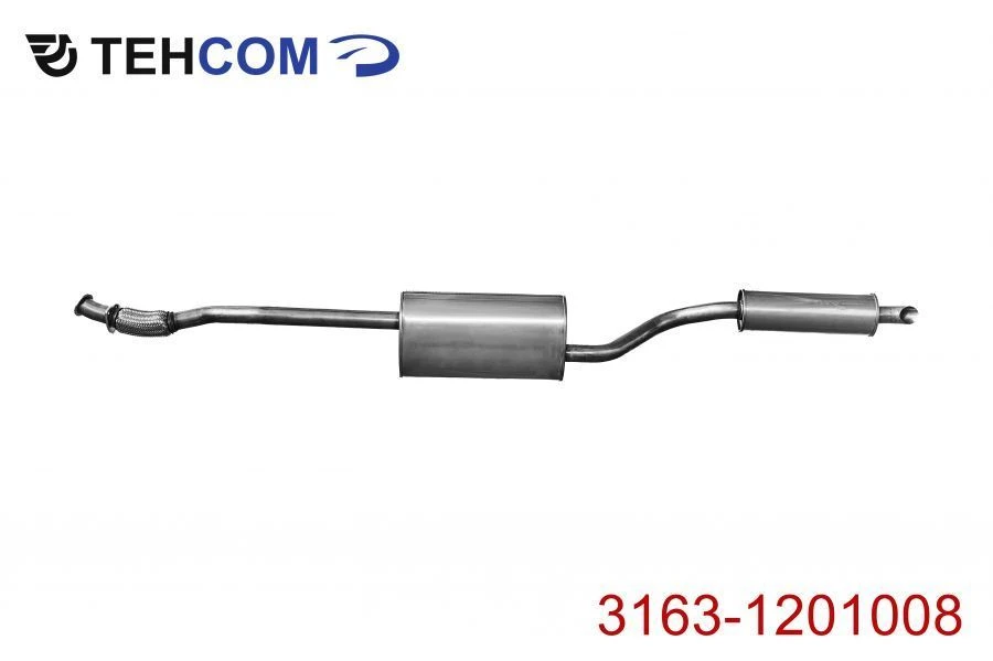 Exhaust Silencer with Resonator for ZMZ Engine 3163-1201008