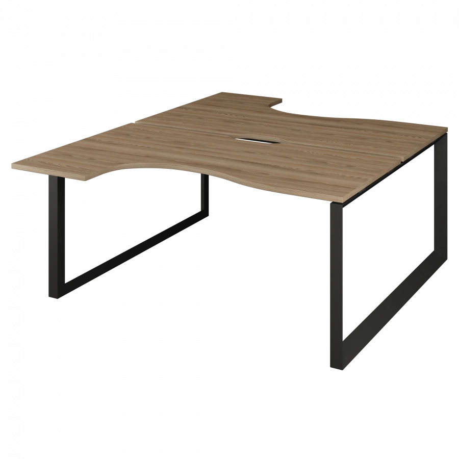 Ergonomic Double Bench for 2 Workstations NTMP.O.B2-060