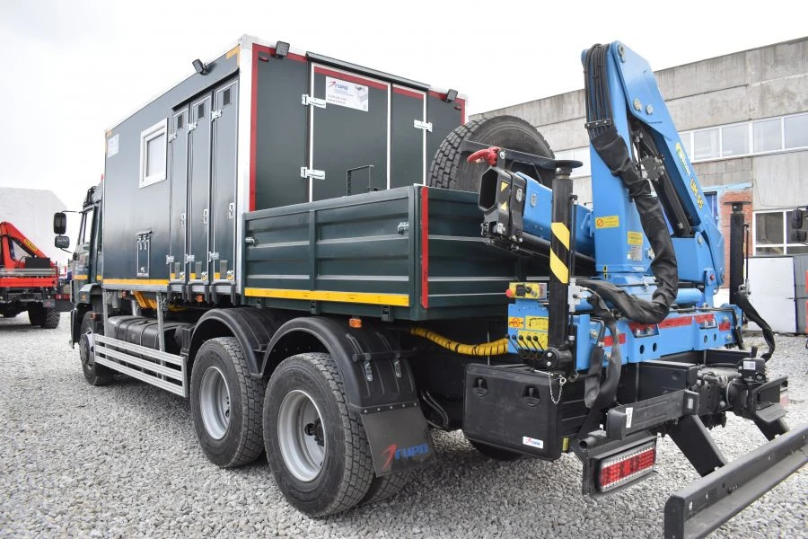 Special Vehicle with Crane Manipulator KAMAZ 5350-D5, GIRD 5849AF, Modification 5849A