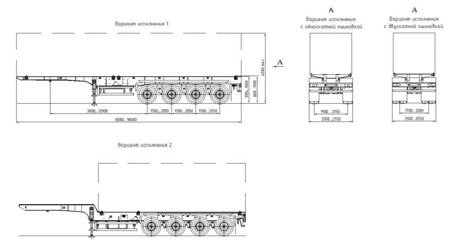 Container Transport Semi-Trailer SAV 93184K1...K7
