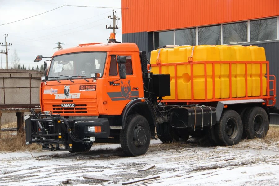 All-Season Road Cleaning Machine MKDU-2 on KAMAZ-65115-RS Chassis