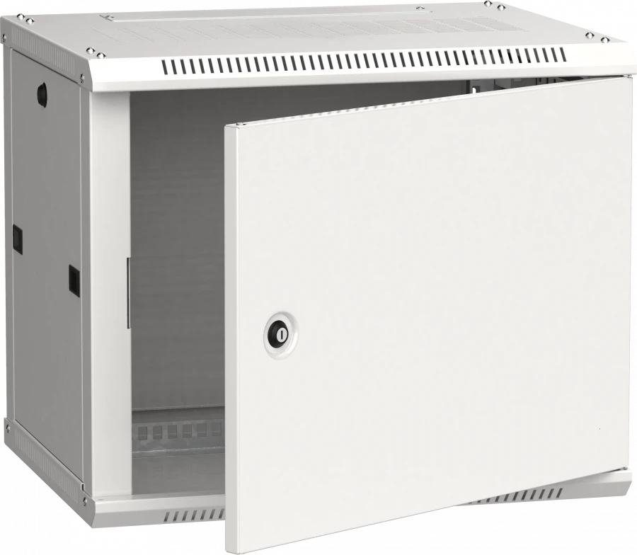 LINEA W 19" Wall-Mounted Cabinet 6U 600x450mm Metal Door, RAL7035
