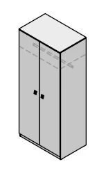 Wooden Wardrobe Furniture Set "Contemp