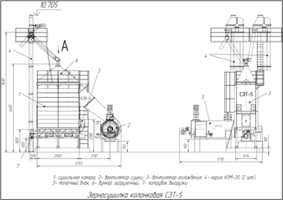 Continuous Column Grain Dryer Model SCT-5