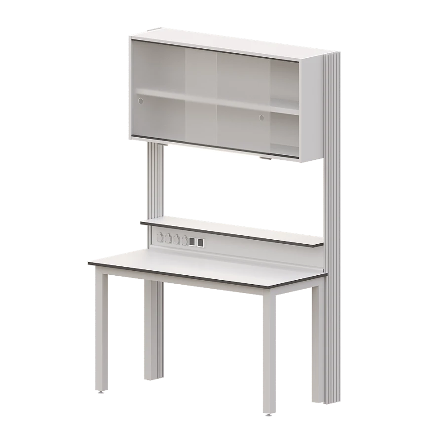 Wall-Mounted Laboratory Table with Service Stand (SOL A90B)