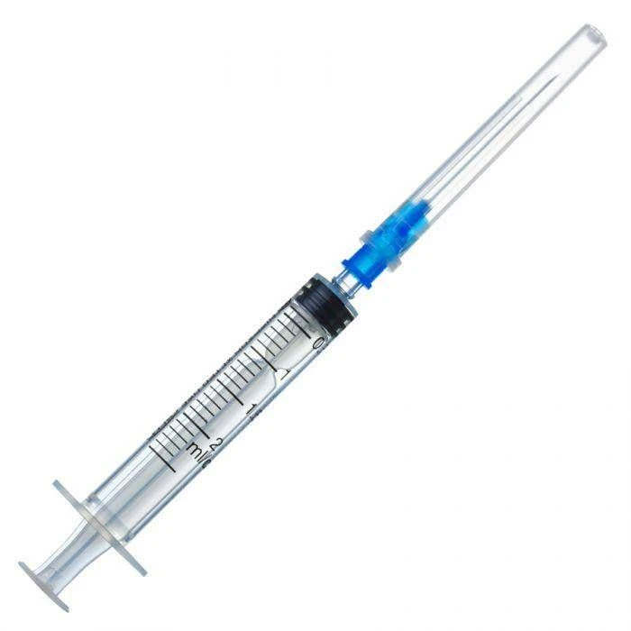 Sterile Single-Use Injection Syringe 2ml Luer with Needle