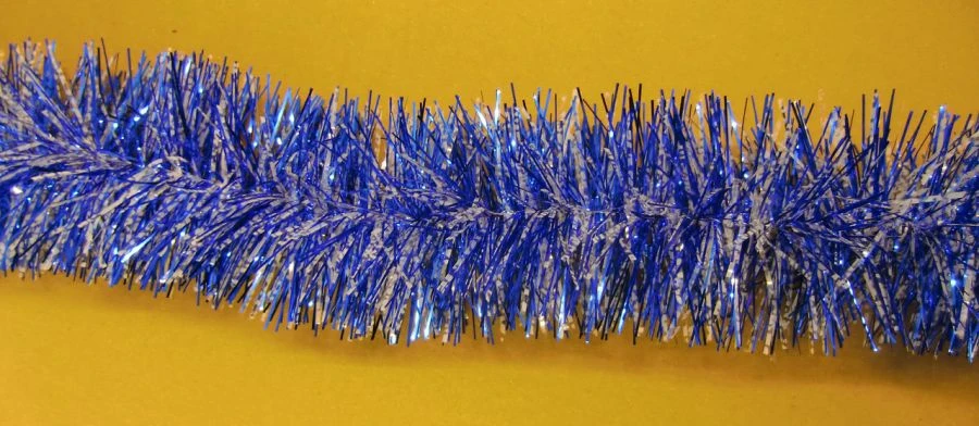 5-Layer Tinsel Decoration, 1.8M, Blue