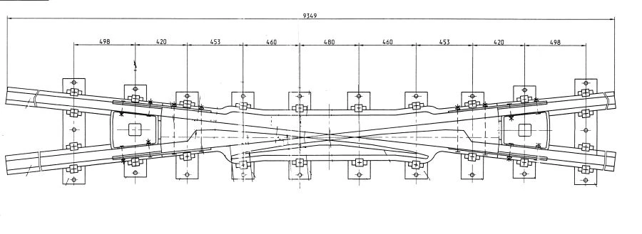 R65 Type 2/9 Cross Piece for Track Switching (2999.03.000)