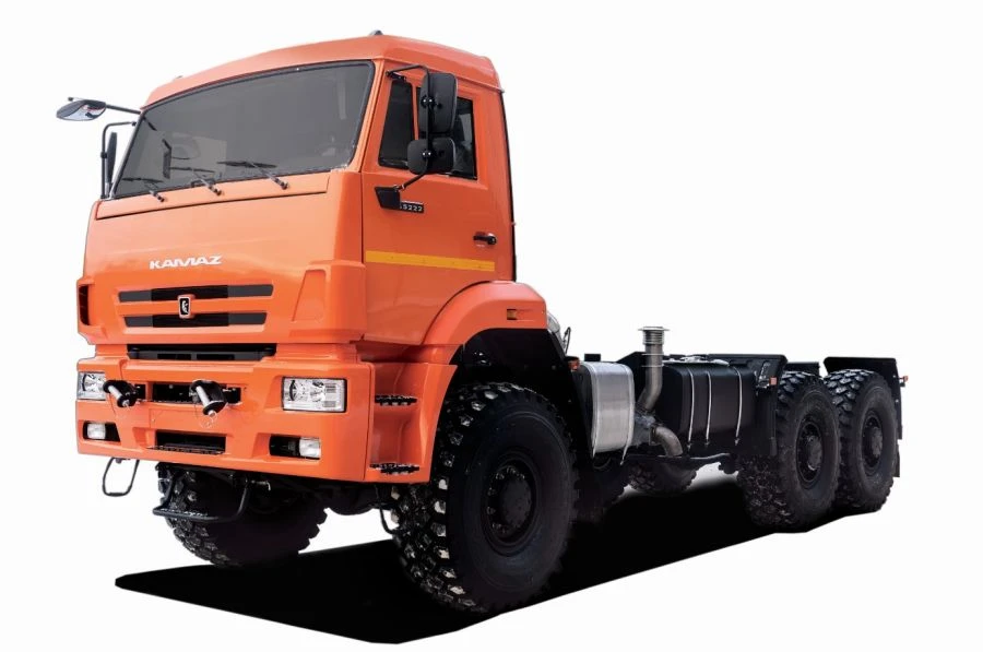 KAMAZ 65222-63 Chassis with Engine (Cabin Not Included)