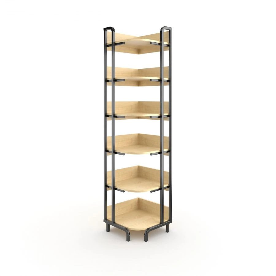 Corner Library Shelf - Durable and Stylish Design