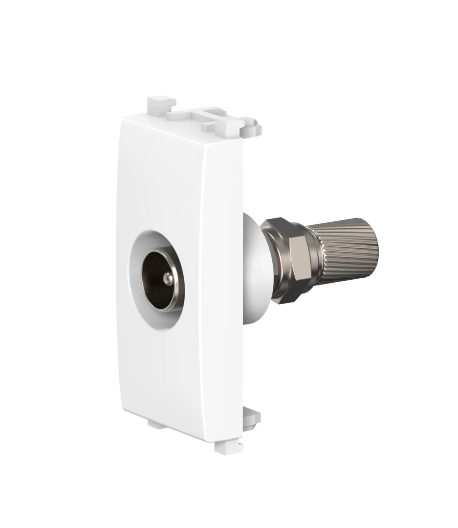 Antibacterial Single TV Antenna Socket M/F, 1M - A74261.0