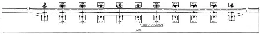 Cross Rail with Counter Rail for Switch Project N01.001.4000.00-03