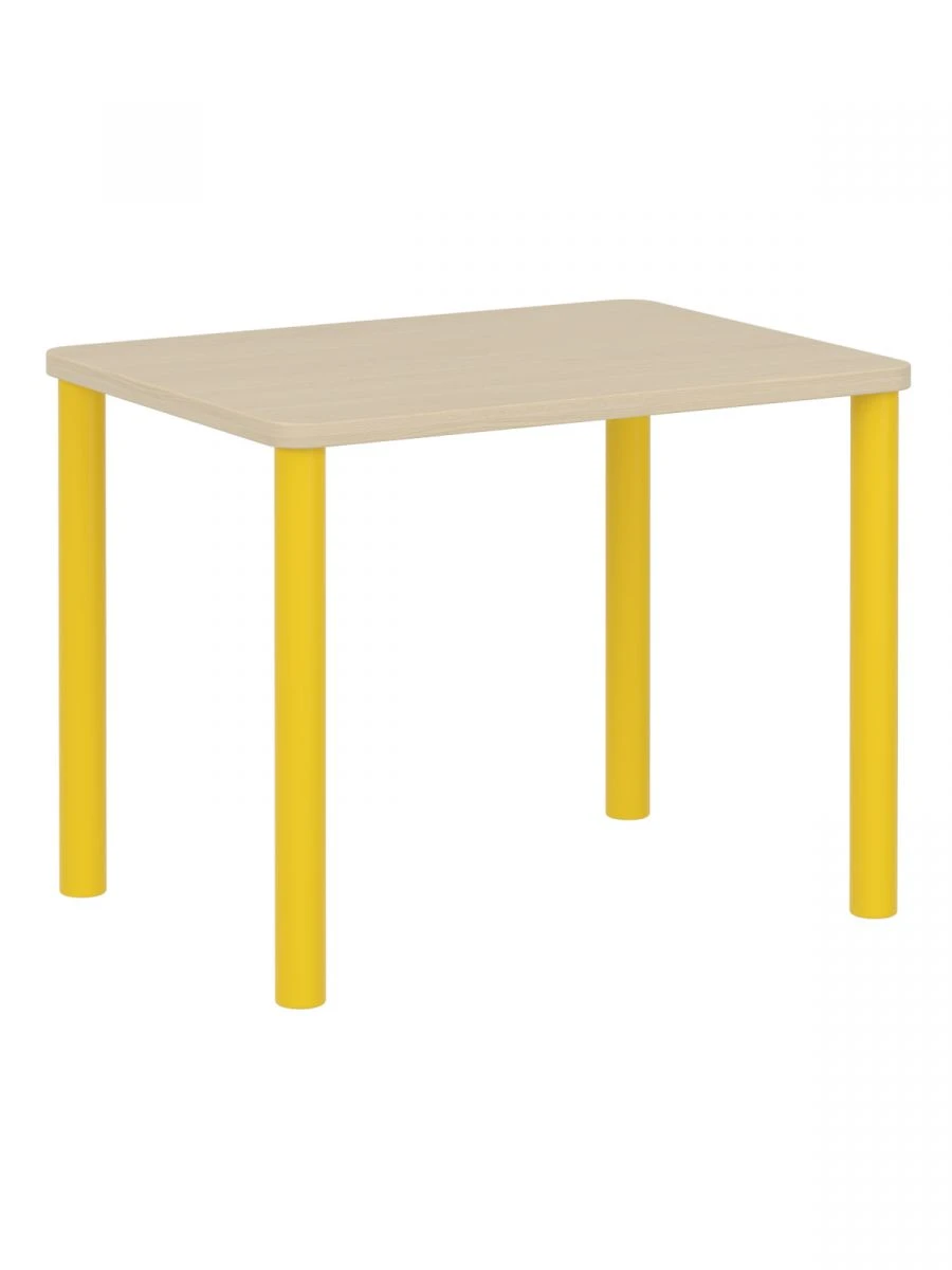 Rectangular Children's Table 460mm Yellow