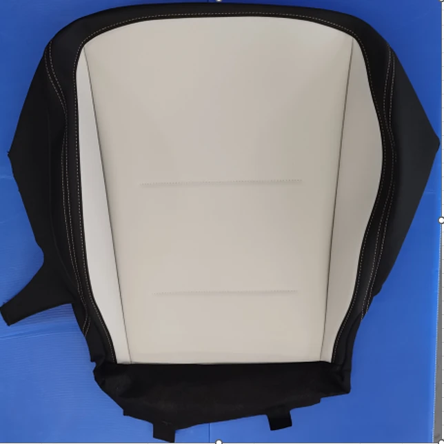 Passenger Seat Cushion Cover - Gray Faux Leather
