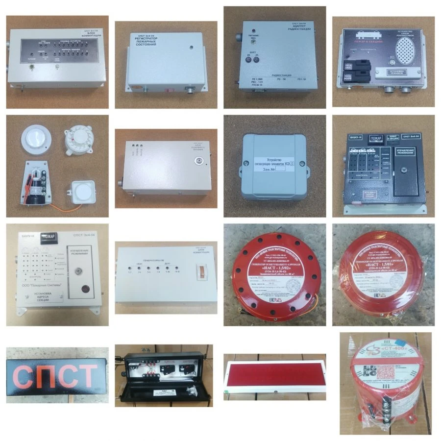 Fire Alarm and Automatic Fire Extinguishing System SPST El4-04 for Traction Rolling Stock