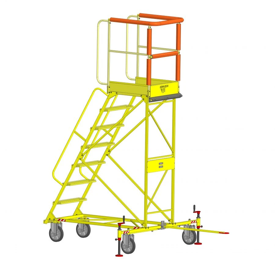 Aviation Ladder AS-2.4-4 for Aircraft Maintenance