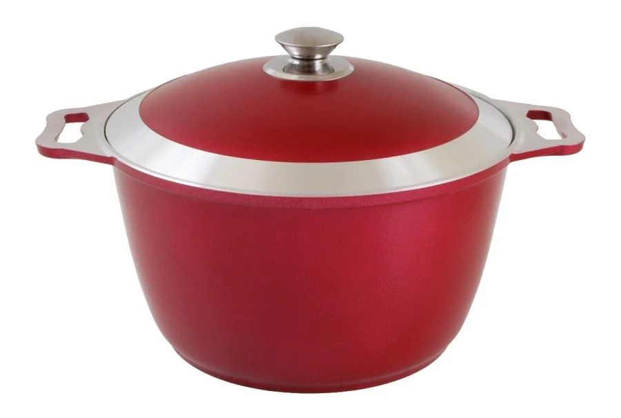 Aluminum Cast Pot 10L with DP Coating by Kukmara, with Aluminum Lid