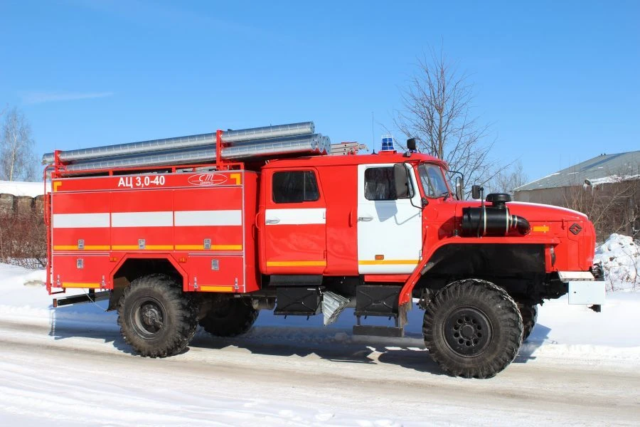 Fire Truck Tanker 43442D on Ural 432 Chassis