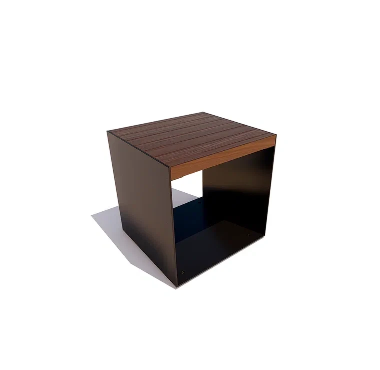 Baikal Seat with Steel Frame and Pine Wood