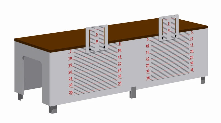 Gymnastic Bench for Flexibility Measurement - Romana 203.17.00