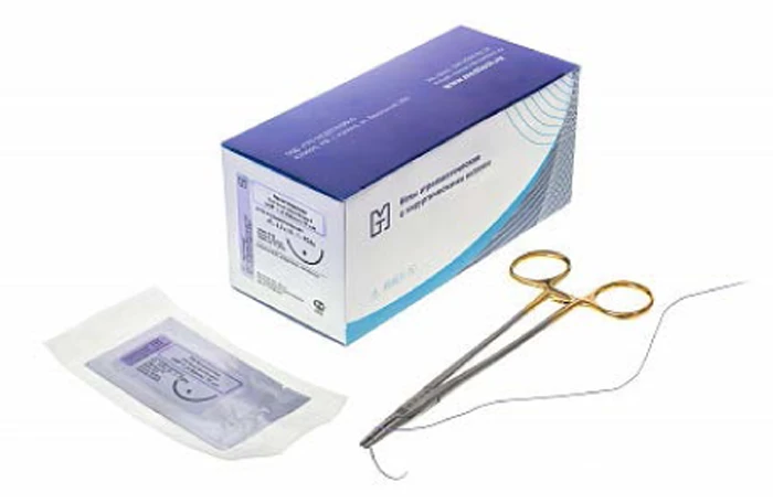 Sterile Trauma-Free Surgical Needle with Suture Thread