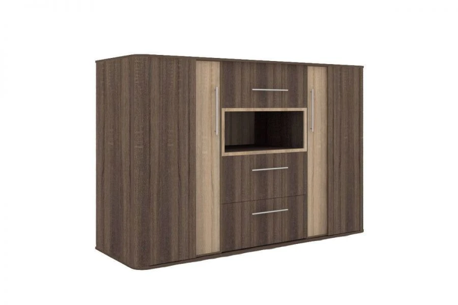 Bruna LD 629.060.000 Chest of Drawers (Dark Sonome H / Light Sonome H)