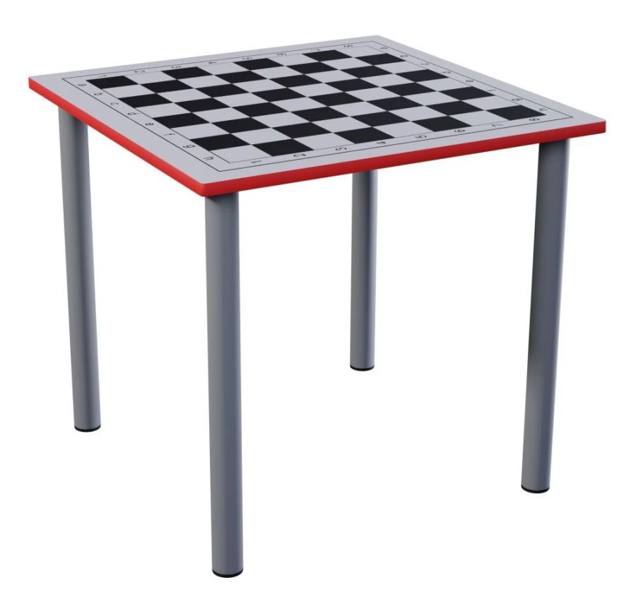 Two-Seater Chess Table with Metal Frame, Model 95702-001